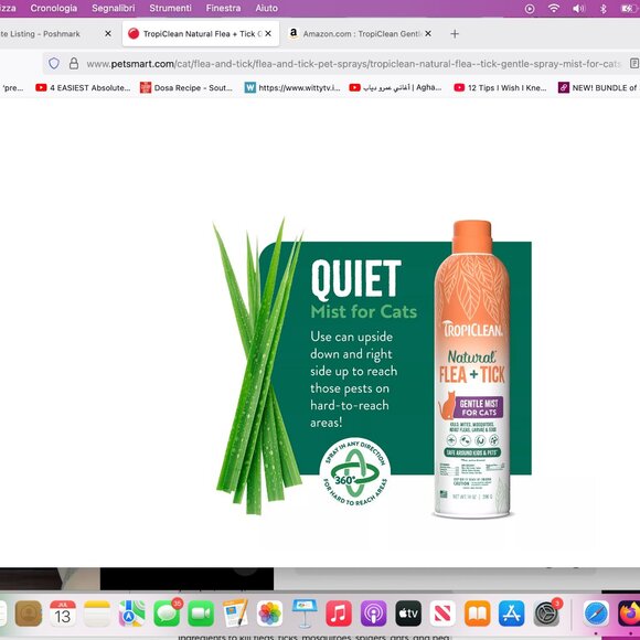 NEW!TropiClean Natural Flea + Tick Gentle Spray Mist for Cats - Picture 7 of 7